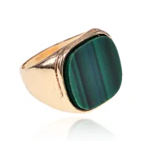 Кольцо, размер 7, цвет зеленый KL477-01