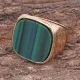 Кольцо, размер 7, цвет зеленый KL477-01