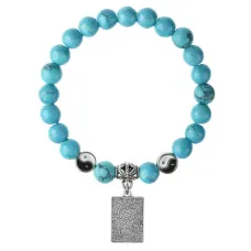 Браслет Таро - Любовники, Бирюза 8мм BSPE1-06-3024