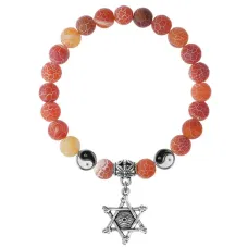 Браслет Глаз (от сглаза и порчи), Африканский агат 8мм BSPE1-07-3002