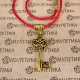 Браслет на красной нити Ключ к счастью, цвет золот. KB023