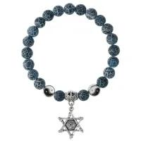 Браслет Глаз (от сглаза и порчи), Африканский агат 8мм BSPE1-08-3002