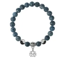 Браслет Лотос (гармония и развитие), Африканский агат 8мм BSPE1-08-3005