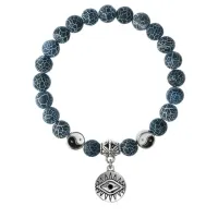 Браслет Глаз (от сглаза и порчи), Африканский агат 8мм BSPE1-08-3007