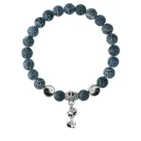 Браслет Кошка (гармония, покой, уют), Африканский агат 8мм BSPE1-08-3010