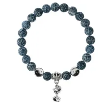 Браслет Кошка (гармония, покой, уют), Африканский агат 8мм BSPE1-08-3010