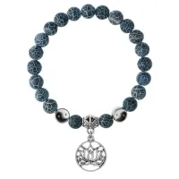 Браслет Лотос (гармония и развитие), Африканский агат 8мм BSPE1-08-3013