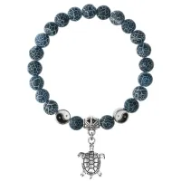 Браслет Черепаха (здоровье и долголетие), Африканский агат 8мм BSPE1-08-3014