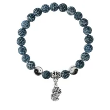 Браслет Пи Яо (богатство и защита), Африканский агат 8мм BSPE1-08-3016