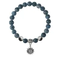 Браслет Глаз (от сглаза и порчи), Африканский агат 8мм BSPE1-08-3018