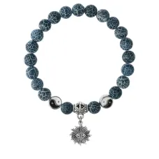 Браслет Глаз (от сглаза и порчи), Африканский агат 8мм BSPE1-08-3018