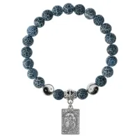 Браслет Таро - Мир, Африканский агат 8мм BSPE1-08-3019