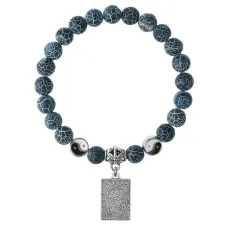 Браслет Таро - Любовники, Африканский агат 8мм BSPE1-08-3024