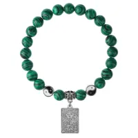 Браслет Таро - Солнце, Малахит 8мм BSPE1-10-3022