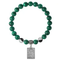 Браслет Таро - Луна, Малахит 8мм BSPE1-10-3023