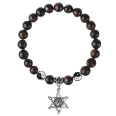 Браслет Глаз (от сглаза и порчи), Бычий глаз 8мм BSPE1-11-3002