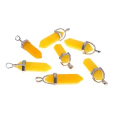 Подвеска-маятник для биолокации Желтый халцедон BJK014-HL