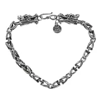 Браслет Два дракона, 21,5см BS716