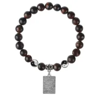 Браслет Таро - Любовники, Бычий глаз 8мм BSPE1-11-3024