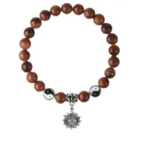 Браслет Глаз (от сглаза и порчи), Коричневый авантюрин 8мм BSPE1-12-3018
