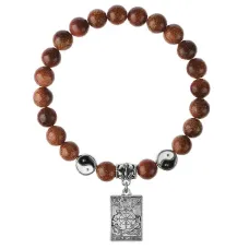 Браслет Таро - Колесо Фортуны, Коричневый авантюрин 8мм BSPE1-12-3020