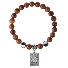 Браслет Таро - Звезда, Коричневый авантюрин 8мм BSPE1-12-3021