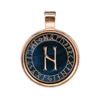 Рунический амулет Хагалаз (Золотая коллекция) ALE218