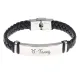 Кожаный браслет с гравировкой Телец BSKR1-103