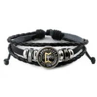 Кожаный браслет Руна Перт BSK-0349