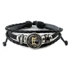 Кожаный браслет Руна Перт BSK-0349