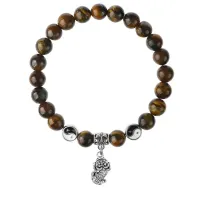 Браслет Пи Яо (богатство и защита), Тигровый глаз 8мм BSPE1-13-3016