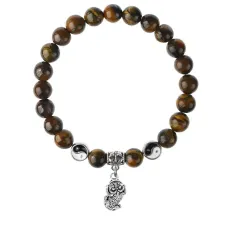 Браслет Пи Яо (богатство и защита), Тигровый глаз 8мм BSPE1-13-3016