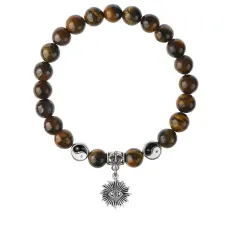 Браслет Глаз (от сглаза и порчи), Тигровый глаз 8мм BSPE1-13-3018