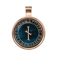 Рунический амулет Наутиз (Золотая коллекция) ALE226