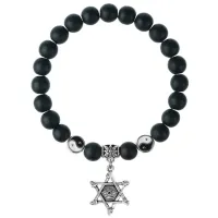 Браслет Глаз (от сглаза и порчи), Шунгит 8мм BSPE1-14-3002