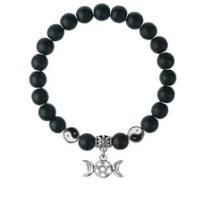 Браслет Знак Богини (магическая защита), Шунгит 8мм BSPE1-14-3008