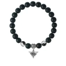 Браслет Глаз (от сглаза и порчи), Шунгит 8мм BSPE1-14-3009