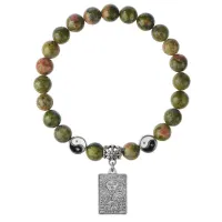 Браслет Таро - Солнце, Унакит 8мм BSPE1-15-3022