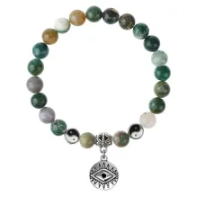 Браслет Глаз (от сглаза и порчи), Яшма 8мм BSPE1-16-3007