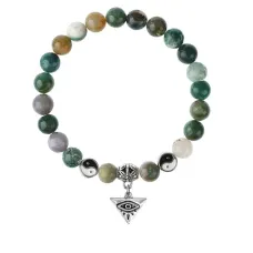 Браслет Глаз (от сглаза и порчи), Яшма 8мм BSPE1-16-3009