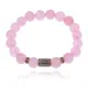 Браслет со славянской руной Нужда и нат.камнем Розовый кварц 10мм BSRJ-05-15