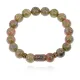Браслет со славянской руной Нужда и нат.камнем Унакит 10мм BSRJ-05-20