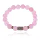 Браслет со славянской руной Треба и нат.камнем Розовый кварц 10мм BSRJ-07-15