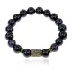 Браслет со славянской руной Сила и синт.камнем Синий авантюрин 10мм BSRJ-08-02