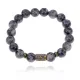 Браслет со славянской руной Сила и нат.камнем Лабрадор 10мм BSRJ-08-08