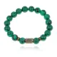 Браслет со славянской руной Берегиня и синт.камнем Малахит 10мм BSRJ-10-12