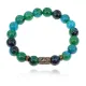 Браслет со славянской руной Даджьбог и синт.камнем Хризоколла 10мм BSRJ-15-21