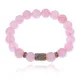 Браслет со славянской руной Есть и нат.камнем Розовый кварц 10мм BSRJ-17-15