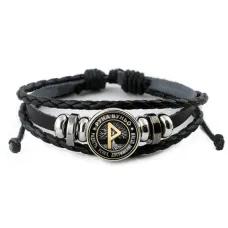 Кожаный браслет Руна Вуньо BSK-0353