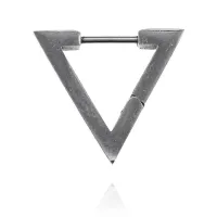 Серьга Треугольник, 17х17х17мм, цвет серебряный SE226-02